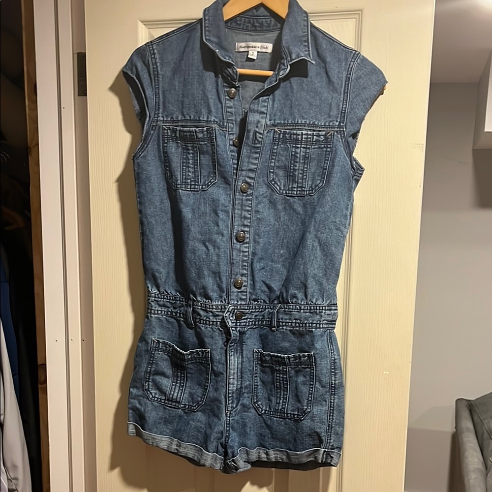 Abercrombie & Fitch Denim Jumpsuit